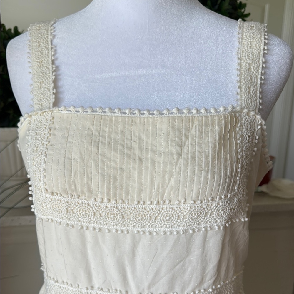 Matilda Jane Elegant Cream Lace Trim Dress - Picture 7 of 7